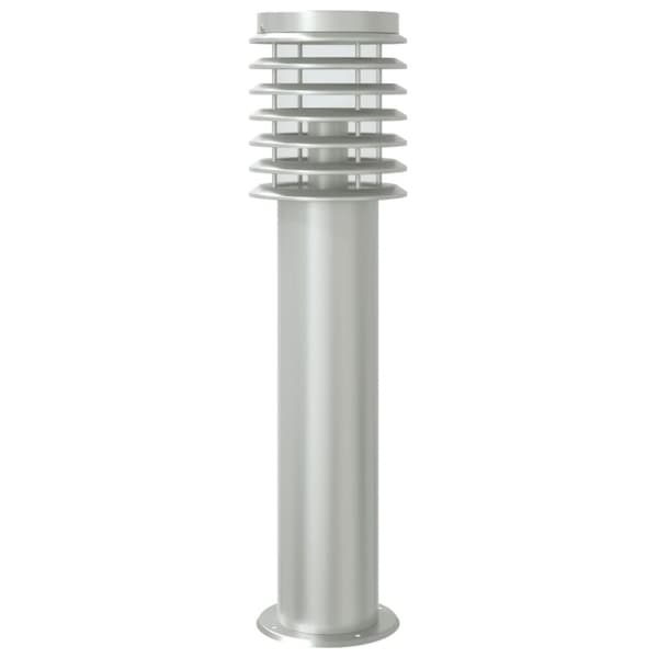 vidaXL udendørs standerlamper 3 stk. sensor 60 cm rustfrit stål sølv
