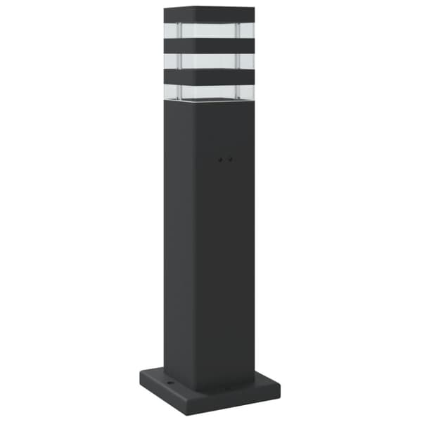 vidaXL Utomhusgolvlampa svart 50 cm aluminium