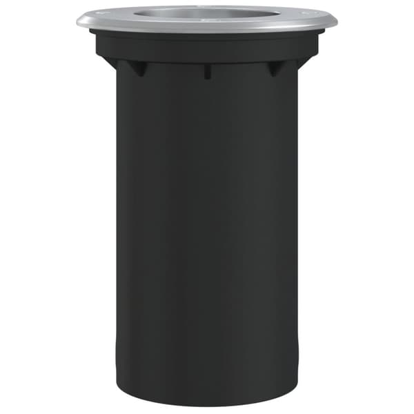 vidaXL nedgravningsspot 10,5x10,5 cm rund trykstøbt aluminium sort