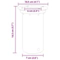 Miniatyrbillede 7 af 7: vidaXL nedgravningsspot 10,5x10,5 cm rund trykstøbt aluminium sort
