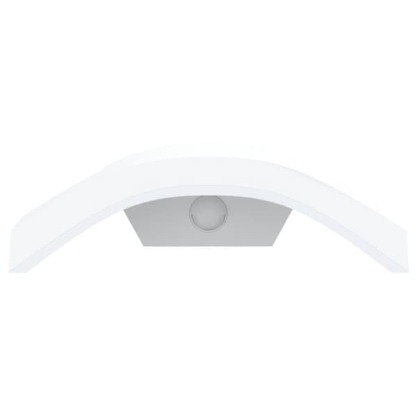vidaXL udendørs LED-væglampe med sensor trykstøbt aluminium hvid