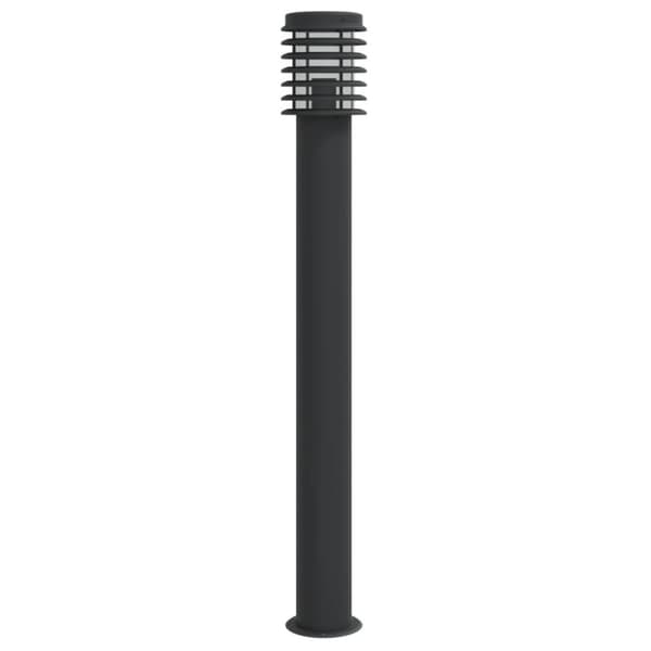 vidaXL Utendørs gulvlamper 3 stk svart 110 cm rustfritt stål
