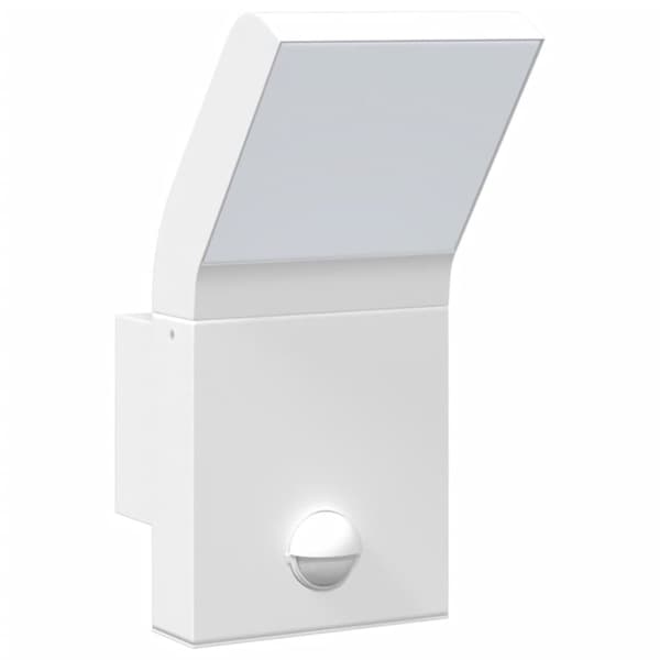 vidaXL udendørs LED-væglamper 2 stk. sensorer trykstøbt aluminium hvid