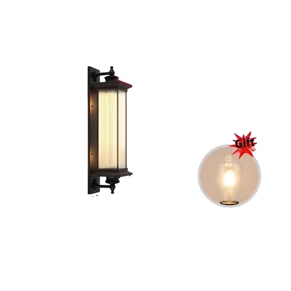 Vintage udendørs væglampe, vandtæt design, energieffektiv belysning,80 cm