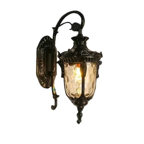 Titel Utomhusvägglampa, Vintage Stil, Vattentålig IP65,Brons- Stor