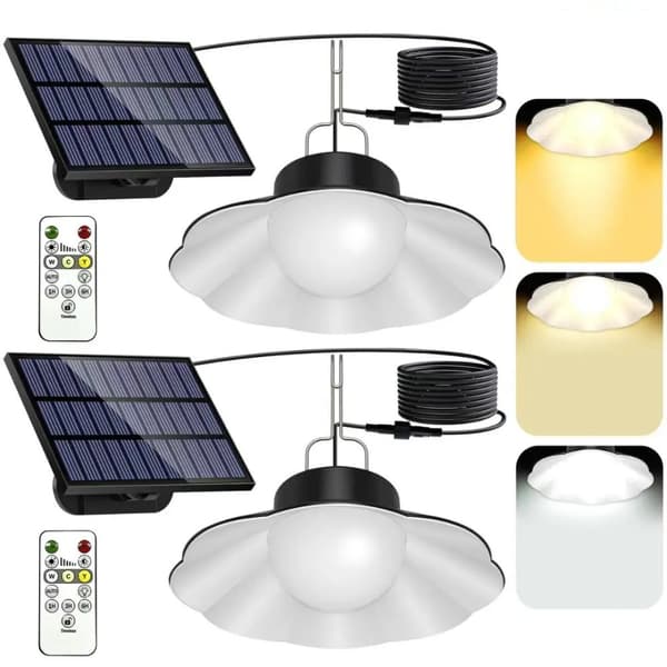 Solarlampor Utomhus, Vattentålig Design, Dimbara Funktioner,2st