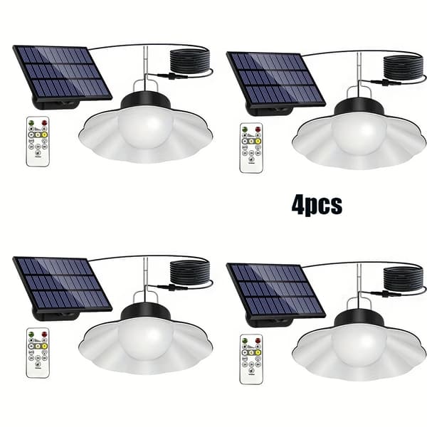 Solarlampor Utomhus, Vattentålig Design, Dimbara Funktioner,4 stycken