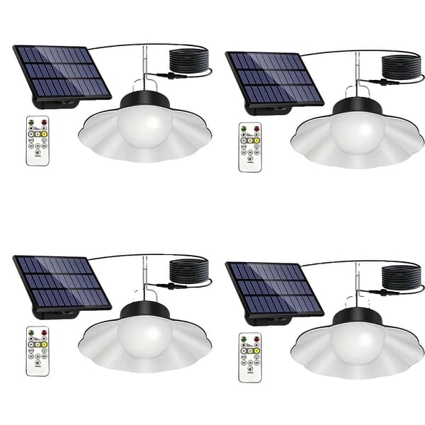 Solarlampor Utomhus, Vattentålig Design, Dimbara Funktioner,4 stycken
