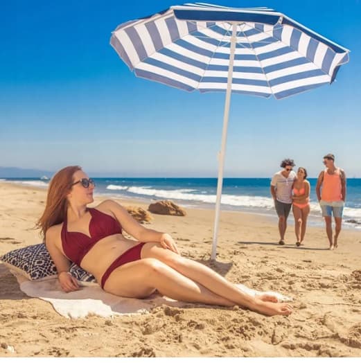 STRIPES FOLDING PARASOL CLASSIC LARGE XXL