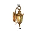 Miniatyrbillede 1 af 2: Udendørs Væglampe, Elegant Design, Vandtæt Vurdering IP44,Kobber, LED-pære