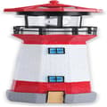 Miniatyrbillede 2 af 2: LED Solarlampe til Haven, Moderne Sort og Hvid Design, Nem Installation,Rød og Hvid