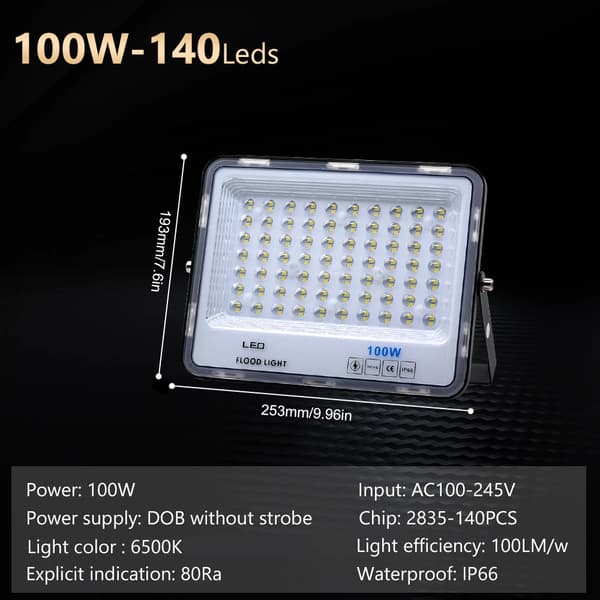 IP66 Vesitiivis LED Tulvalaistus,100W