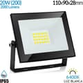 Miniatyrbild 2 av 2: LED Vägglampa, 80W Effekt, 6400K Färgtemperatur,20W(220W) 6400k 110x90x28mm, 4 PAs ++ Billig