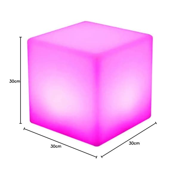 Lys Cube, LED Cube, Farveskiftende, Dæmpbar,Som vist
