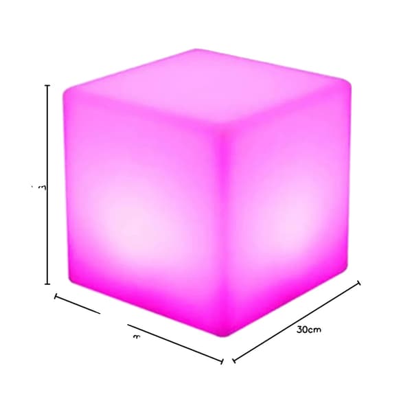 Lys Cube, LED Cube, Farveskiftende, Dæmpbar,Som vist