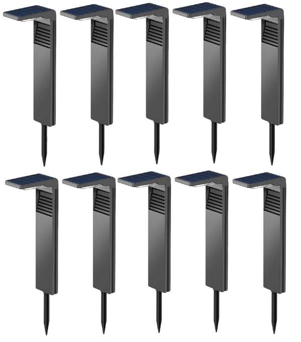 Aurinkopuutarhavalot, lämmin valkoinen, vedenkestävä IP64,10kpl