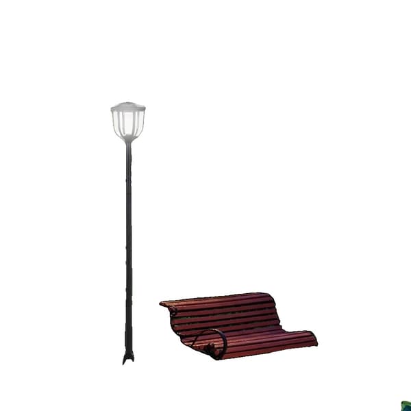 Udendørs Gulvlampe, Solcelledrevet, IP44 Beskyttelse