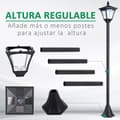 Miniatyrbillede 4 af 4: Have lantern, solcelled, vejrbestandig IP44