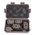 Miniatyrbillede 2 af 2: Hjelmelygte, sandfarvet, 1 LED-design, holdbart materiale,sort