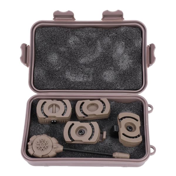 Hjelmelygte, sandfarvet, 1 LED-design, holdbart materiale,sort
