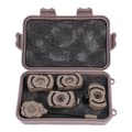 Miniatyrbillede 1 af 2: Hjelmelygte, sandfarvet, 1 LED-design, holdbart materiale,sort