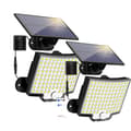 Miniatyrbillede 1 af 2: Solarlampe, 106 LED, IP65 Vandtæt, Bevægelsesdetektion,2 Med Fjernbetjening Cont