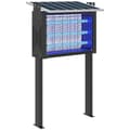 Miniatyrbillede 2 af 2: Udendørs myggebelysning, 25W effekt, stilfuldt design,LILLA, sort