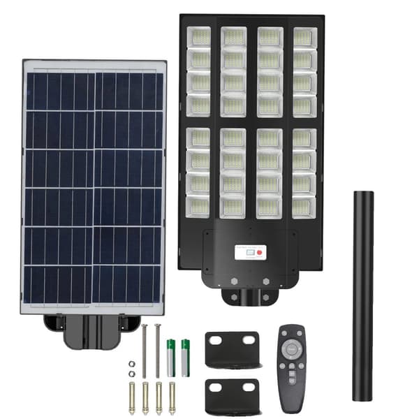 Udendørs solcelle LED-lamper, IP67 beskyttelse, 1120 LED-perler, radar bevægelsessensor,Som vist
