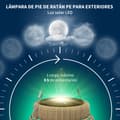Miniatyrbillede 4 af 4: Have lantern, solcelled, nem montering, holdbar design,Gul