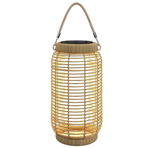 Have lantern, solcelled, nem montering, holdbar design,Gul