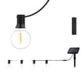 Miniatyrbillede 1 af 2: Udendørs solarguirlande lyskæde, 42 pærer, 20 meter, vandtæt IP44,Eu stik, 68FT 42LED