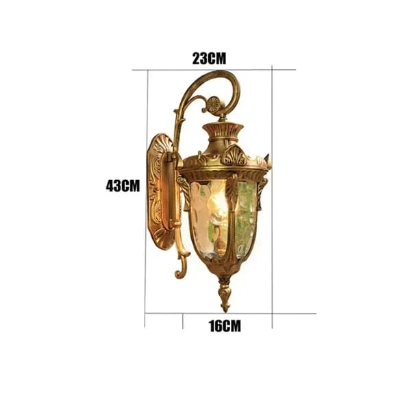Utomhusvägglampa, Elegant Design, Vattentålighetsklass IP44,LED-lampa, Koppar