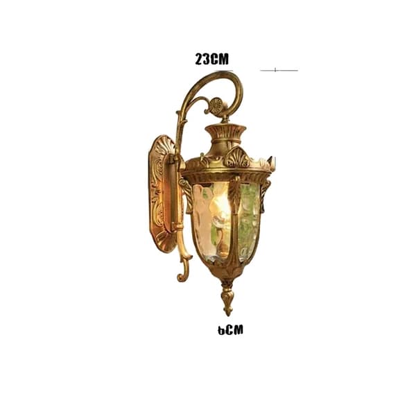 Utomhusvägglampa, Elegant Design, Vattentålighetsklass IP44,LED-lampa, Koppar