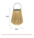 Miniatyrbillede 2 af 2: Solcelledrevet gårdslampe, rustfrit stål, 6-12 timers belysning,Solcelledrevet model, 34cm-c