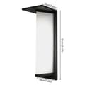 Miniatyrbillede 2 af 2: Væglamper, Sconces, Vandtætte IP55, Moderne Design, Ledningsført Elektrisk,sort