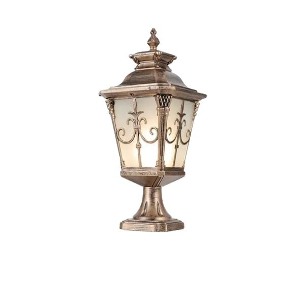 Vintage udendørs søjlelampe, vandtæt IP55, fjernbetjening,Bronze-Stor