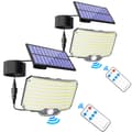 Miniatyrbillede 2 af 2: Solarlampe, 234 LED'er, bevægelsessensor, 3 lysindstillinger,2STK