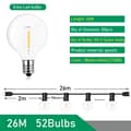 Pikkukuva 2 / 2: LED Globe -valosarja, Festoon-suunnittelu, ulkokoristelu, 26M, EU-liitin