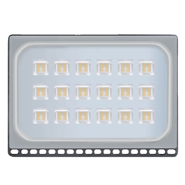 LED Flomlys, 100W Effekt, Vandtæt IP65,3STK, Varm hvid