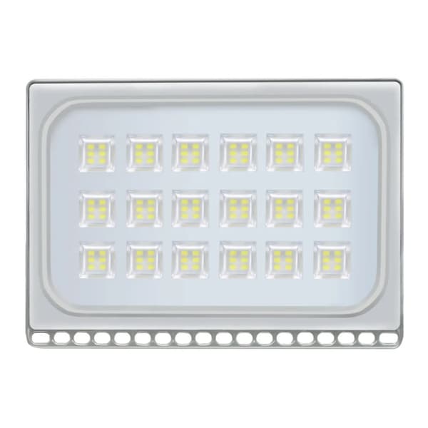 LED Flomlys, 100W Effekt, Vandtæt IP65,4STK, Kold hvid