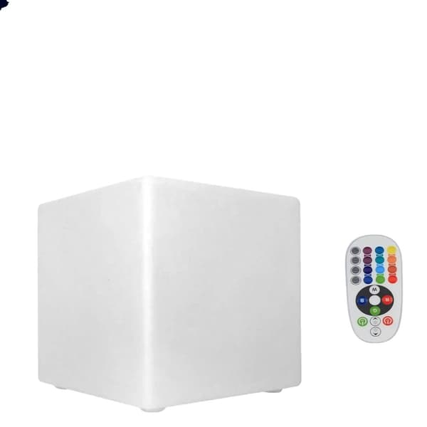 LED-kuutovalo, vedenkestävä, väri muuttuva