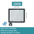 Pikkukuva 2 / 2: LED Tulvalaistus, IP66 Vesitiivis Luokitus, AC220V Jännite, Säädettävä Liiketunnistin,Kylmä Valkoinen, 300W