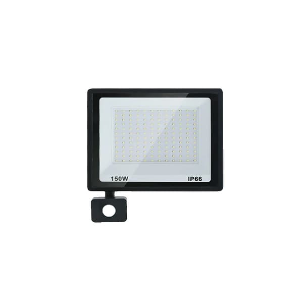 LED Tulvalaistus, IP66 Vesitiivis Luokitus, AC220V Jännite, Säädettävä Liiketunnistin,Kylmä Valkoinen, 150W