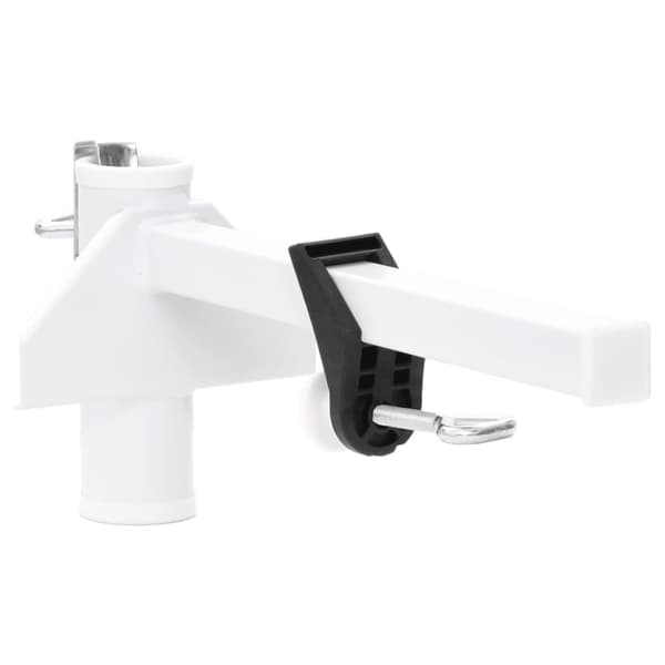 vidaXL Aurinkovarjon kiinnike parvekkeelle valkoinen 38 mm teräs -  Päivän- & aurinkovarjotarvikkeet