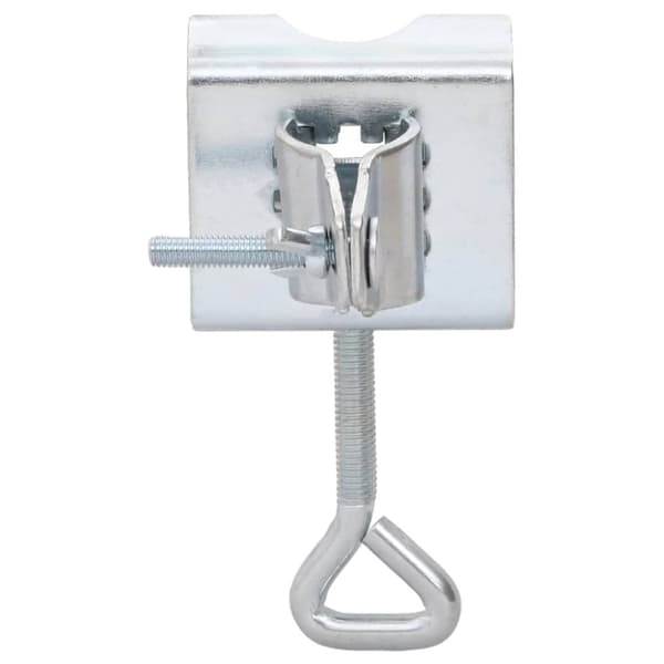 The Living Store parasolbeslag til altan 2 stk. 32 mm galvaniseret stål -  Parasoller & solafskærmning – tilbehør