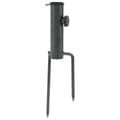 Miniatyrbillede 4 af 8: The Living Store parasolholdere 2 stk. med jordspyd 9x35 cm galvaniseret stål -  Parasoller & solafskærmning – tilbehør