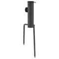 Miniatyrbillede 5 af 8: The Living Store parasolholdere 2 stk. med jordspyd 9x35 cm galvaniseret stål -  Parasoller & solafskærmning – tilbehør