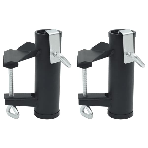 The Living Store parasolbeslag til altan 2 stk. 35-38 mm stål - Parasoller & solafskærmning – tilbehør