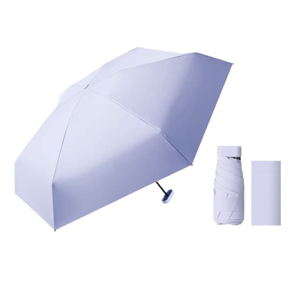 Lollanda Ultralight and Portable Mini Umbrella – 6-kertainen kapselisateenvarjo, UV-suoja, auringolle ja sateelle