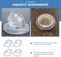 Miniatyrbild 2 av 7: Lollanda 4-pack transparent silikon bordparaplyhålring – Paraply Hål Ring och Keps för trädgård och uteplats